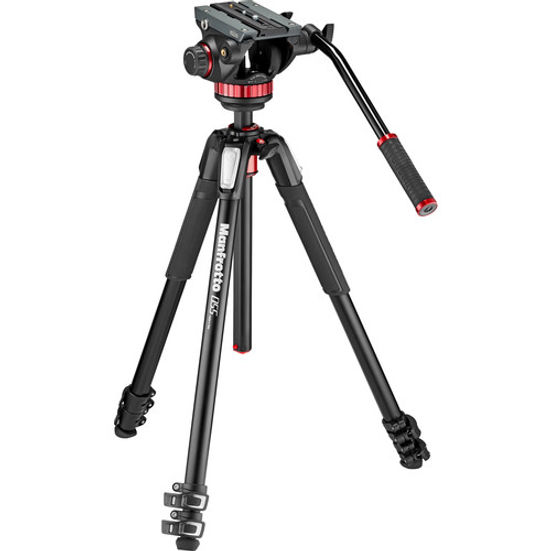 Manfrotto MT055XPRO3 Aluminum Tripod with 502HD Fl